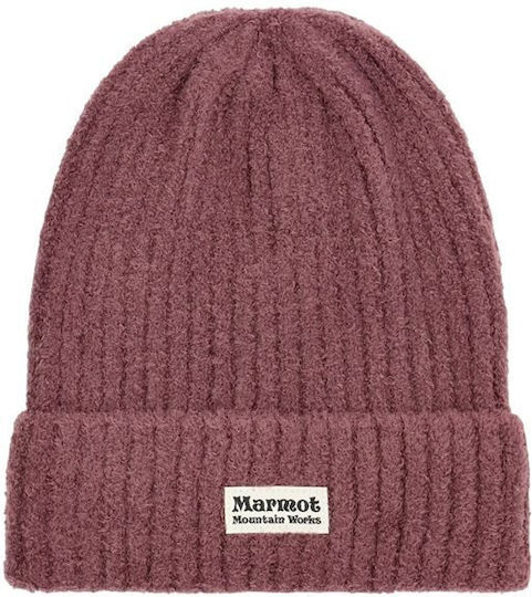 Beanie Unisex Strickmütze in Lila Farbe