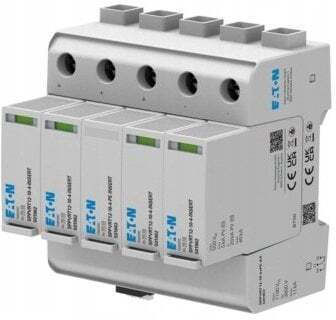 Surge Protector Photovoltaics Type 1+2 1100vdc + Contact Two Chains Sppvrt12-10-4+pe+ax Ep-501957