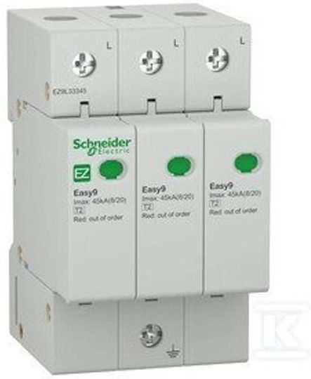 Апарат За Защита От Пренапрежение Schneider 3p Тип 2 45 Ka Easy9 Pro Ez9l33345