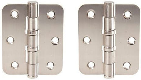 Tunabone Runde Scharnier Lager 75x63x2,5mm Nickel 2 Stück
