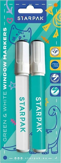 Starpak Σετ Μαρκαδόροι Πολύχρωμοι για Γυαλί 20gr 2τμχ