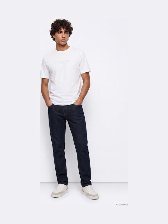 Ανδρικό Παντελόνι Τζιν Relaxed Tapered Fit Dark Blue