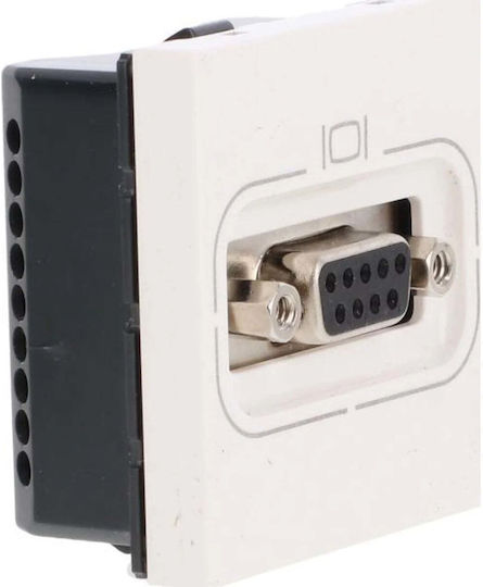 Legrand Sub D Βιδωτή Σύνδεση 2 Μονάδες Λευκό Rs 232 9 Επαφών 078765