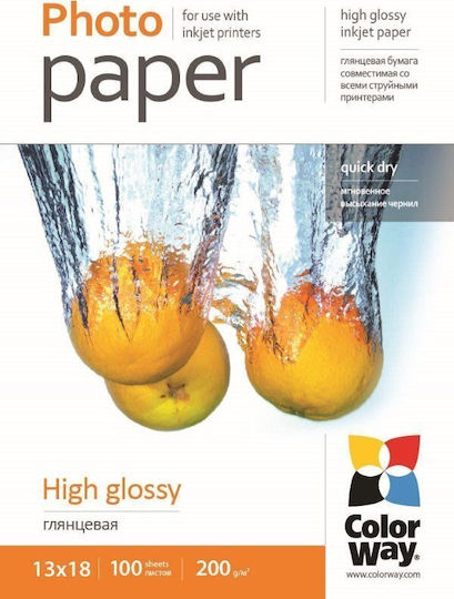 ColorWay Photo Paper Gloss 200 gr/m² for Inkjet Printers 100 Sheets