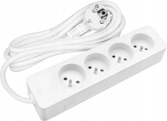 Velstro Extension Cord Cable Extension 4 Sockets with Length 5m