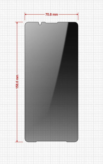 Privacy Glass Screen Protector Secretglass Easy Compatible with Sony Xperia 1 Vi 2 Pieces