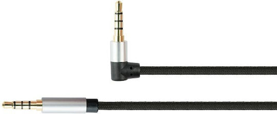 Python 3,5mm Klinkenkabel TRRS 3,5mm Stecker - 3,5mm Stecker Gold 1,5m mit Vergoldeten Anschlüssen GC-M0233