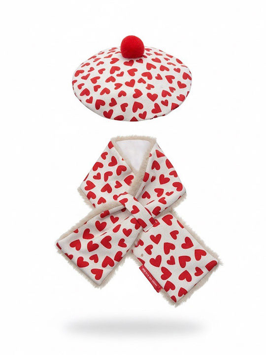 Kinder Beanie Gestrickt Rot