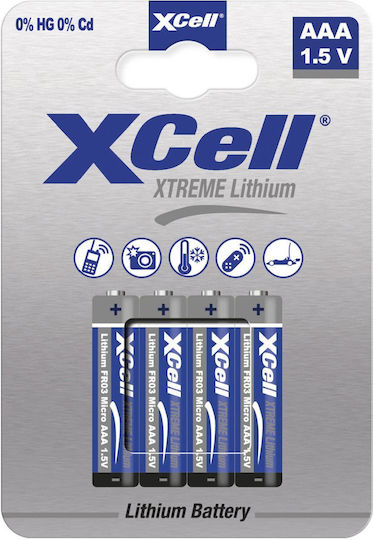 Xcell Energizer Lithium-Batterien AAA 1,5V 4er Pack