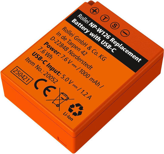 Rollei Np-w126 Li-ion Kamera-Batterien 1000mAh