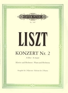 Franz Liszt Konzert Nr 2 A-dur Klavier Und Orchester Εκδόσεις Peters
