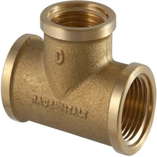 Tdm Brass Brass Pipe Tee 3/4 V V V