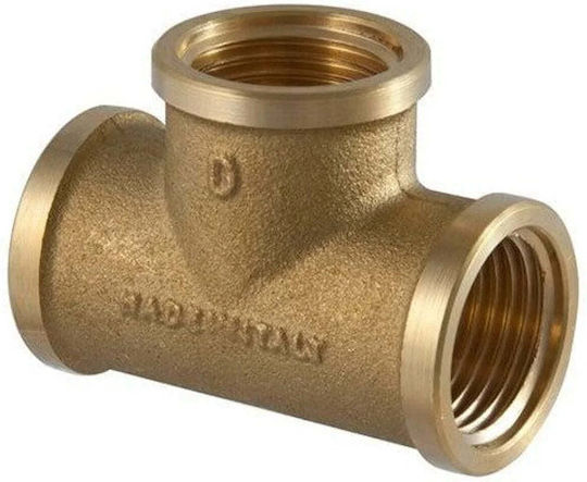 Tdm Brass Messing Rohr-T-Stück Verbindung 1x3/4 V V