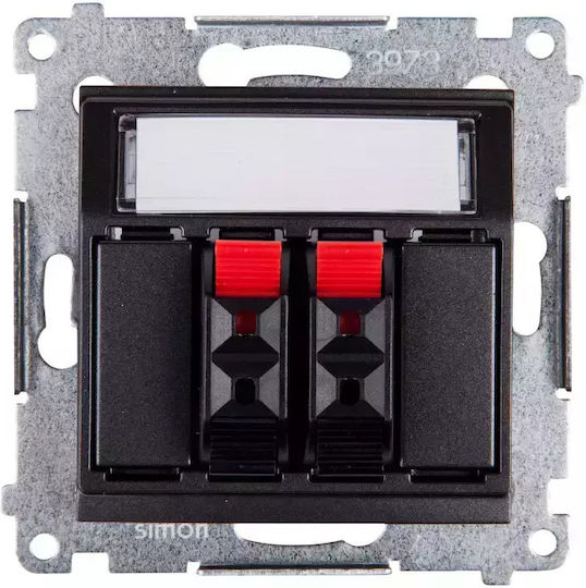Kontakt-Simon Priză Speaker Gri Culoare Full Face DGL32.01/48