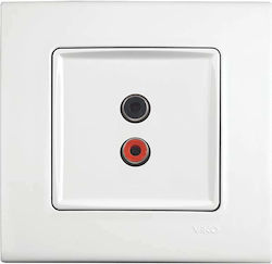 Viko Priză de difuzoare fără cadru în culoare albă 90440037