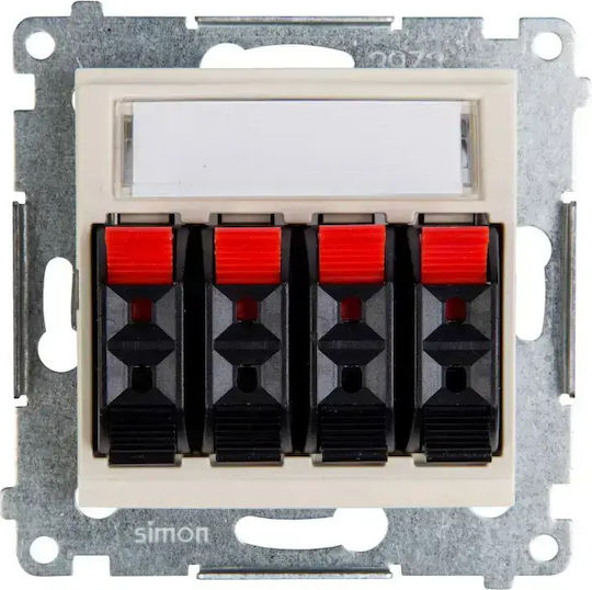 Kontakt-Simon Priză Speaker Bej Culoare Full Face DGL34.01/41