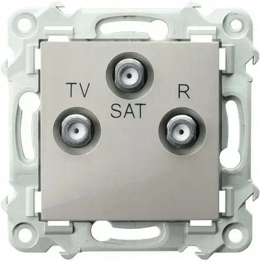 Ospel TV-Antennensteckdose Terminal in Beige Farbe GPA-ZS m 83