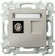 Ospel Ospel TV-Antennensteckdose in Beige Farbe...