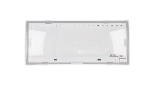 Es-System LED Notfallleuchte Ausfahrt mit Stromquelle Batterie und Platzierungsaufkleber