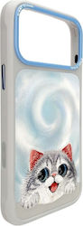 Nimmy Case Big Eyed Lying Silver Shaded Cat Com...