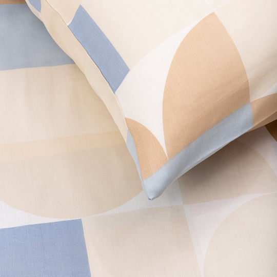 Domoletti Set Bettbezug 160x200cm Einzel mit Kissenbezug Sateen