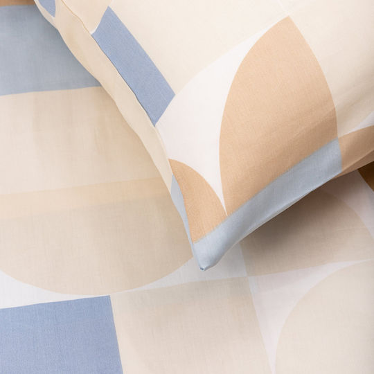 Domoletti Set Bettbezüge 140x200cm Einzel mit Kissenbezug Sateen