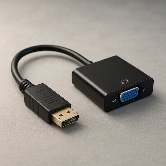 Deltaco Конвертор DisplayPort мъжки към VGA женски