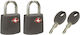 Master Lock Lacăt Potcoavă cu Cheie cu Certificare TSA 23mm 2 Bucăți
