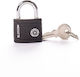 Blossom Al11 Aluminum Combination Brass Padlock 139mm Black
