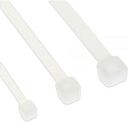 InLine Plastic Cable Ties 150mmx150mm In White Colour 100 Pieces 59964F