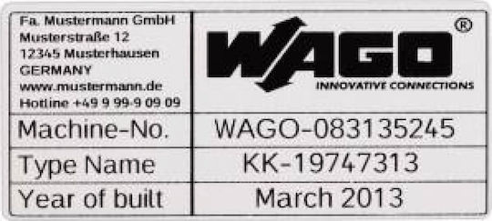 Wago Wago Elektrische Schalttafel-Zubehör Beschilderung 210-804