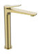 Invena Nestos Tall Gold Sink Mixer Faucet