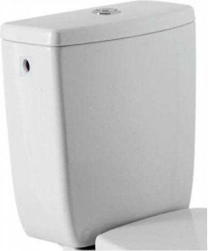 Cersanit Wandmontierte Kunststoff-Toilettenspülung Rechteckig Niedriger Druck Weiß