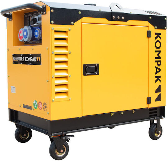 Kompak Dreiphasige Leise Generatoren Erdöl mit Elektrischer Anlasser Räder und Maximaler Leistung 18.8kVA