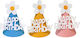 Set 3 Pălării De Petrecere Happy Birthday Flippy Temă De Ziua De Naștere Spumă Floare Multicoloră
