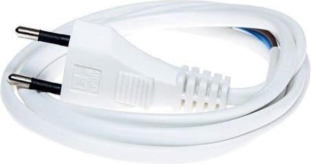 Zamel Netzkabel in Weißer Farbe 2m
