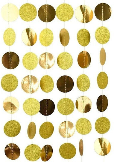 Circle Banner Flippy Fringe Style 4 M Thread Roll Included Gold