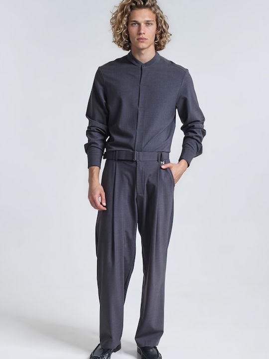 P/Coc Men's Trousers Set Relaxed Fit Grey