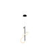 Domoletti Black LED Pendant Ceiling Light with Natural White Light 15x10.5x46cm