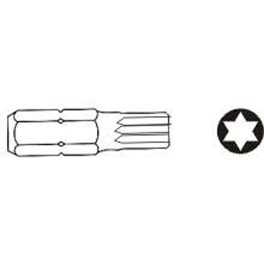 Jonnesway Torx T60 Screwdriver Bit X 75 Mm Hexagonal 10 Mm D175t60