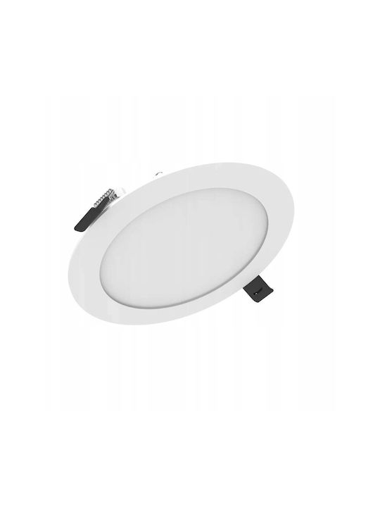 V-TAC Spot Încastrat Rotund Metalic Cu LED Încorporat Și Lumină Alb Cald Alb 100x100cm