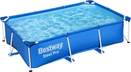 Πισίνα PVC 2.3lt με Μεταλλικό Σκελετό 259x170x61εκ. Μπλε