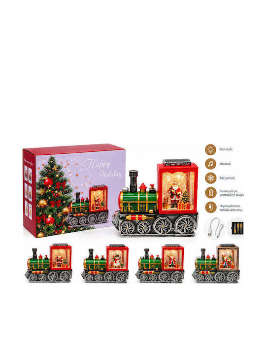 Christmas Illuminated Decorative Figurine Electric / Battery with Music (Various Colors)