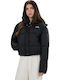 Women's Black Puffer Jacket for Winter