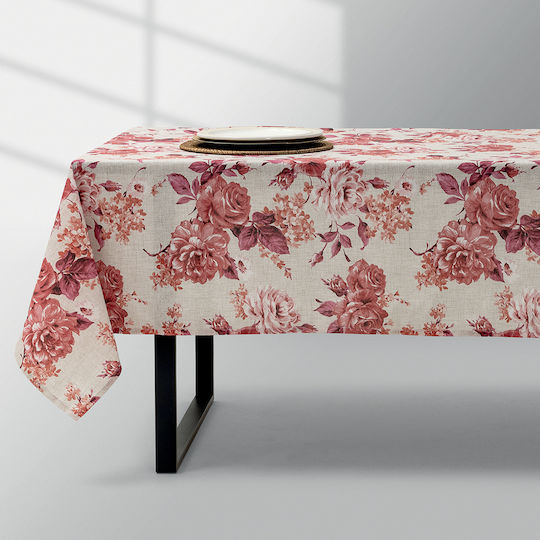 Lino Home Καρέ Rosi Εκρού 80x80εκ.