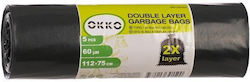Okko Trash Bags Capacity 100lt 5pcs Green