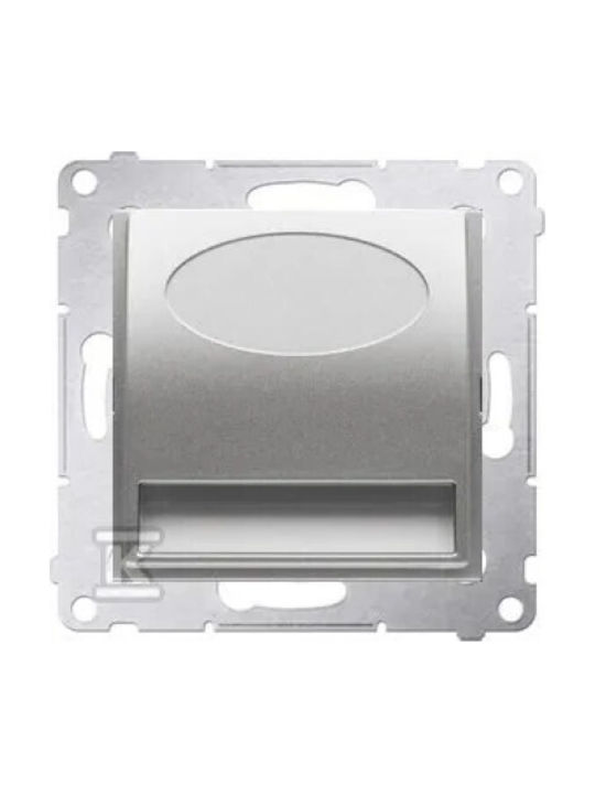 Kontakt-Simon Φωτιστικό Τοίχου LED Ασημί 7.5x7.5εκ.