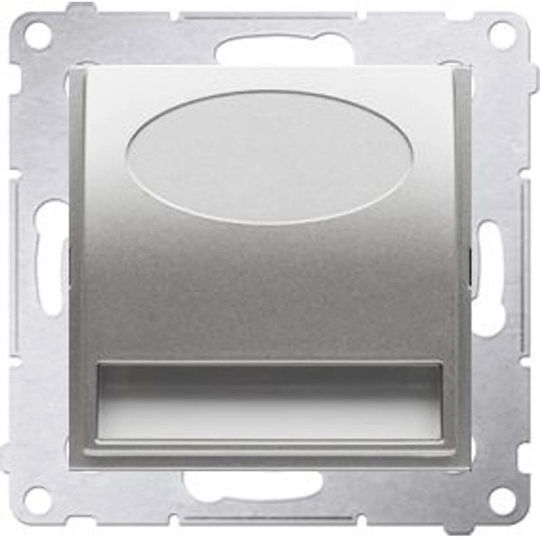 Kontakt-Simon Lampă de Perete cu LED Integrat Argintiu 7.5x7.5cm