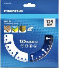 Rawlplug Δίσκος Κοπής Δομικών Υλικών 125mm Rawlplug Δίσκος Κοπής Δομικών Υλικών 125mm