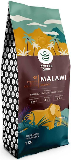 CoffeeGuru Καφές Espresso Arabica Malawi Caramel σε Κόκκους 1kg